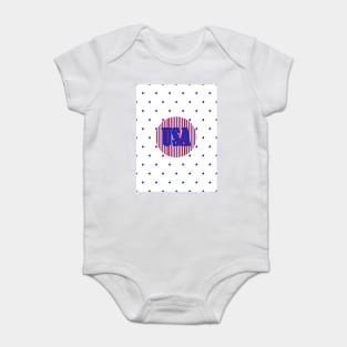 USA DESIGN Fourth Of July Holiday - America Art Baby Bodysuit